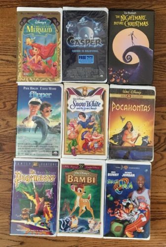 Disney/Family VHS Cassette Clamshell Lot Of 9 FREE SHIPPING