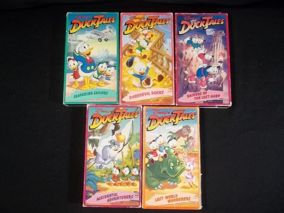 Disneys Duck Tales VHS Tapes Lot of 5