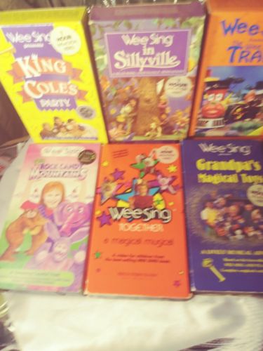 vhs movies for kids Wee Sing lot of 6