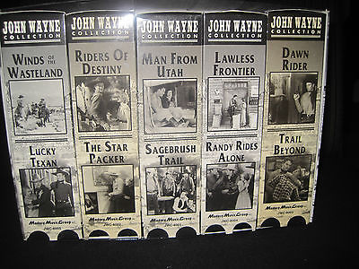 John Wayne Collection - 10 Pack (VHS/EP, 1998, 10-Tape Set)