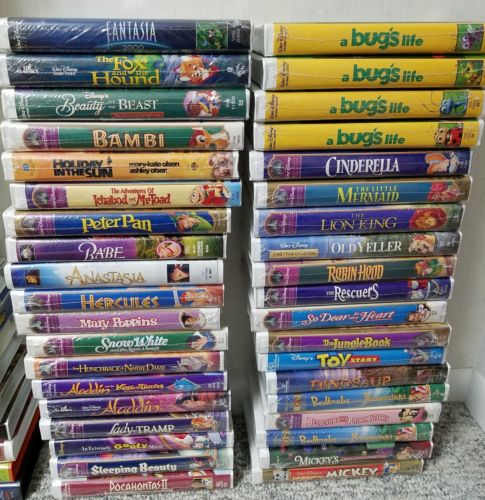 VHS Movies Lot of 38 Disney 20th Century Fox MCA Dualstar All New