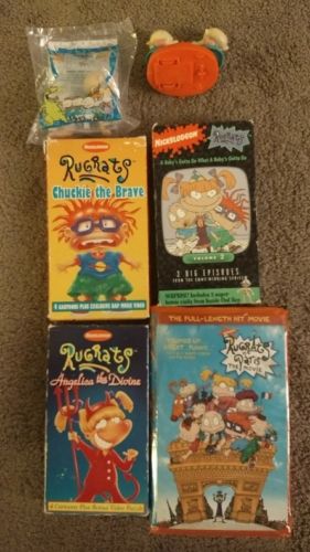 Rugrats VHS Lot Pre-owned with Burger King Club Kids Toys