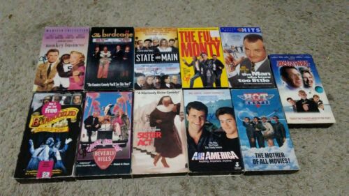 Lot of 11 VHS Movies: Comedy - Used Hot Shots Air America Monkey Business Sister