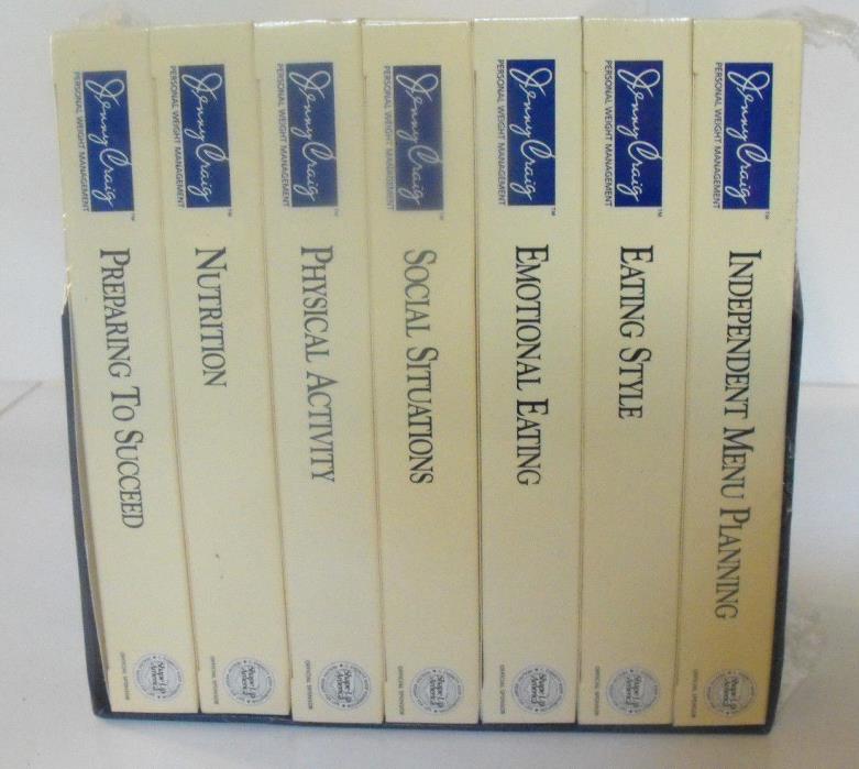 Jenny Craig Personal Weight Management Video Library Set of 7 VHS tapes sealed