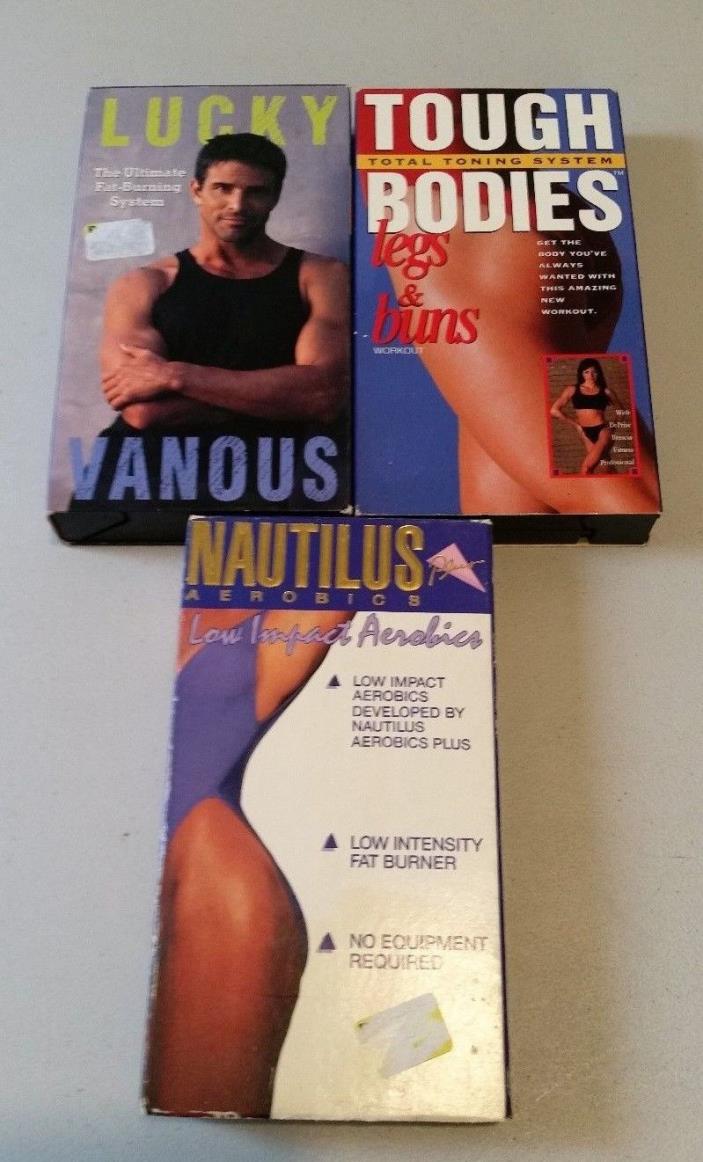 VHS LOT OF 3 EXERCISE MOVIES