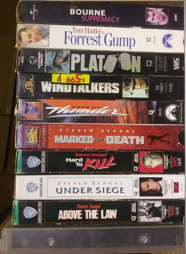 30 VHS Movies Lot#2-Action/Thriller