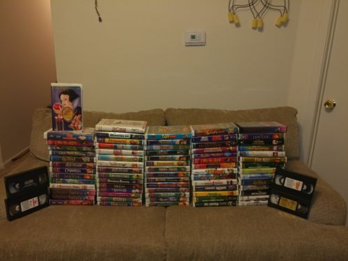 Disney huge lot COLLECTORS VHS. Ultra rare Disney gold Label Fantasia VHS lot