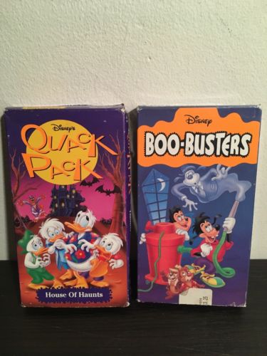 Disney Cartoon Classics Halloween House Quack Pack Boo Busters VHS LOT Kids Rare