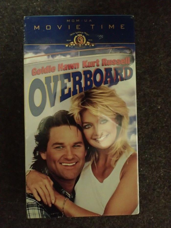 vintage VHS movie tape OVERBOARD, 1987 Original - sealed Goldie Hawn Kurt Russel