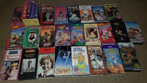 VHS Lot #11 Shirley Temple little Rascals  Cary Grant long long Trailer