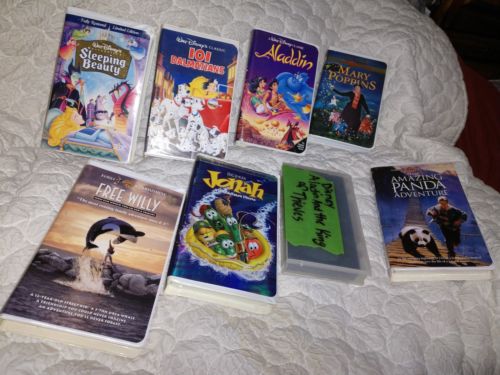 8 Disney VHS Tapes Lot