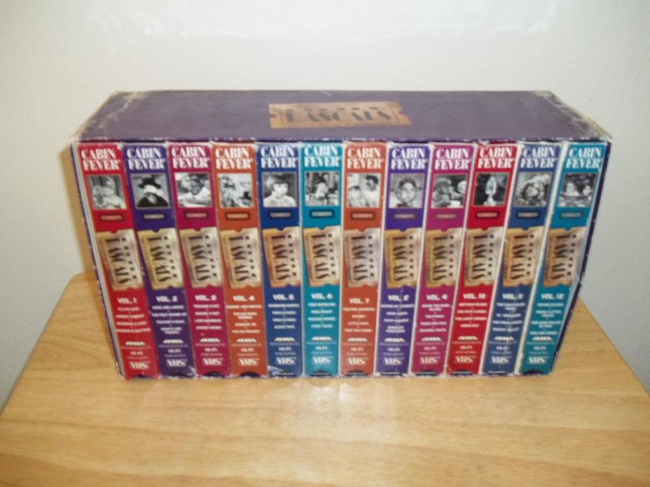 THE LITTLE RASCALS CABIN FEVER RARE VOL.1 TO 12 VHS TAPES B&W