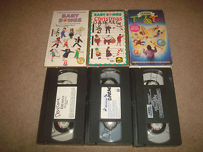 Baby Songs + Christmas + Original Tales & Tunes VHS LOT Music Sing Along Kids