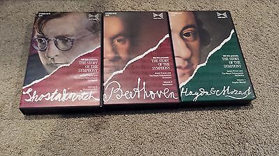 RM Arts Presents The Story of the Symphony Lot of 6 VHS Tapes Brahms Beethoven..