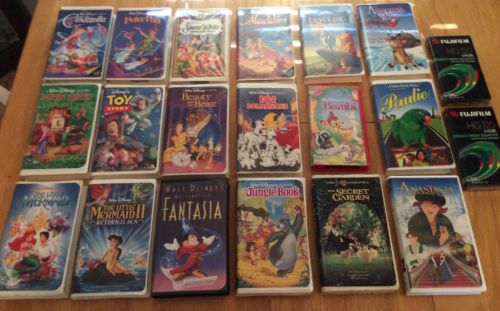 Lot Of 18 VHS Tapes..Mostly Disney plus 2 blank VHS tapes