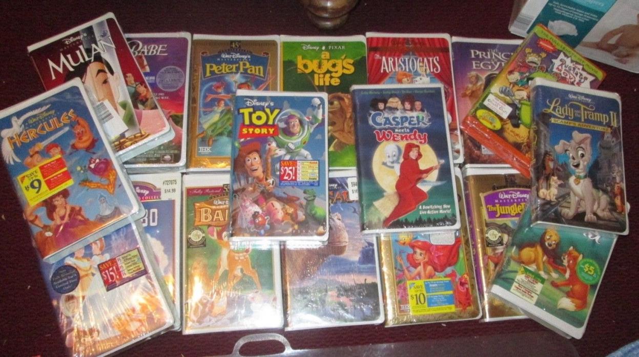 18 Disney Classics Gold Masterpiece Collection New Sealed VHS Lot