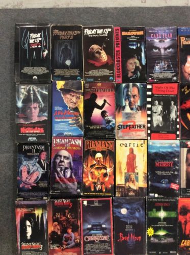 Lot Of 39 Vhs Horror Movies A12-06