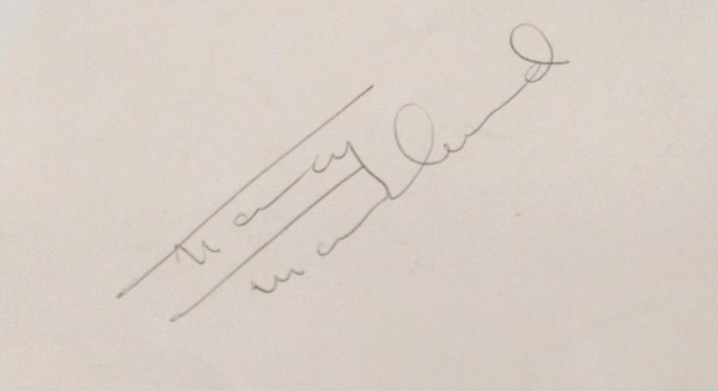 Nancy Marchand Auto Autograph Sopranos Authentic Livia Soprano Tony HBO James