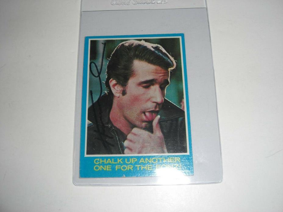 HENRY WINKLER HAPPY DAYS FONZI,WATERBOY #3 W/COA SIGNED CARD