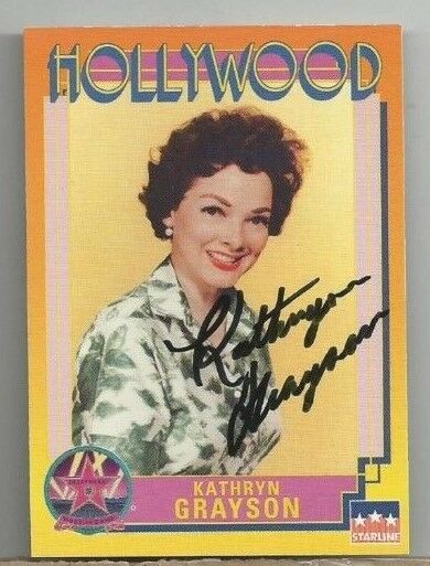 KATHERYN GRAYSON SIGNED AUTOGRAPHED STARLINE HOLLYWOOD CARD