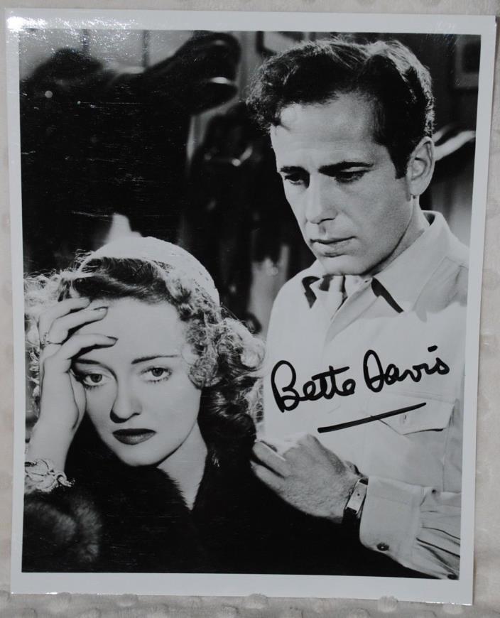 Original Bette Davis Signed Photo 8 x 10