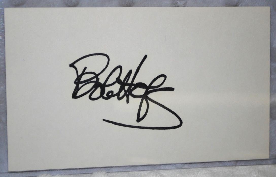 Bob Hope Signed Index Card