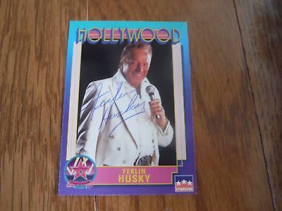 Ferlin Huskey Autographed Hollywood Card Hand Signed