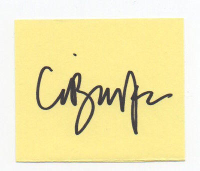 CLIVE BARKER signed index card photo AUTOGRAPH horror Writer Director Hellraiser