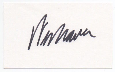 WES CRAVEN signed 3x5 index card photo AUTOGRAPH Nightmare Elm Street Director