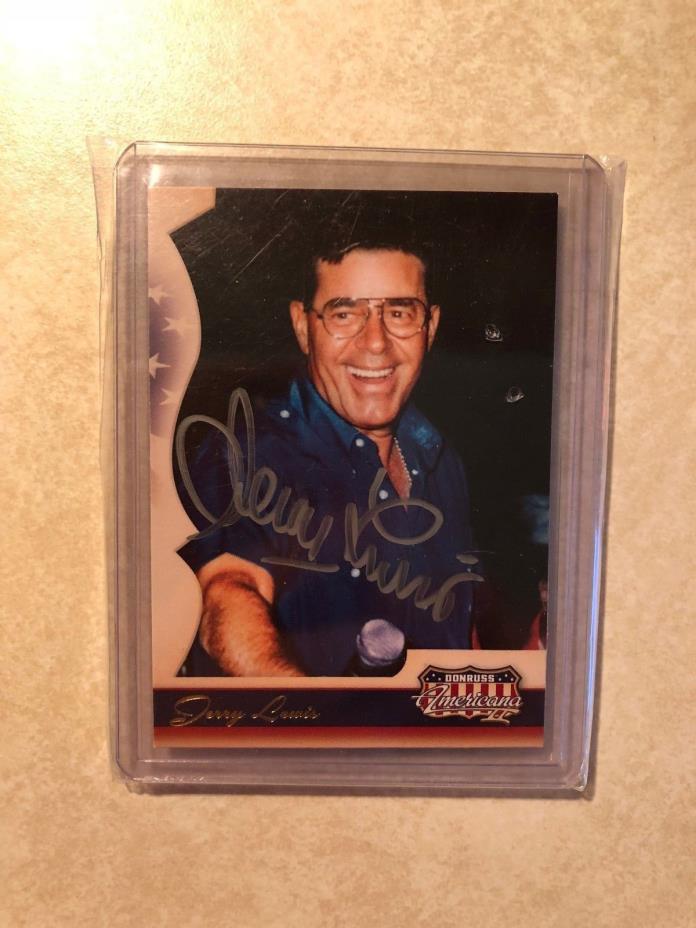 Jerry Lewis Autographed Trading Card