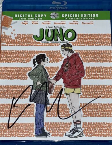 Ellen Page Signed Juno Blue Ray DVD Cover
