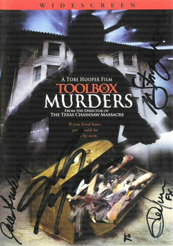 Toolbox Murders DVD Signed By Cast