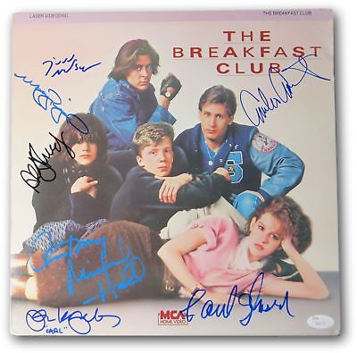 The Breakfast Club Cast Signed Autographed Laserdisc Cover Sheedy +6 JSA Z68714