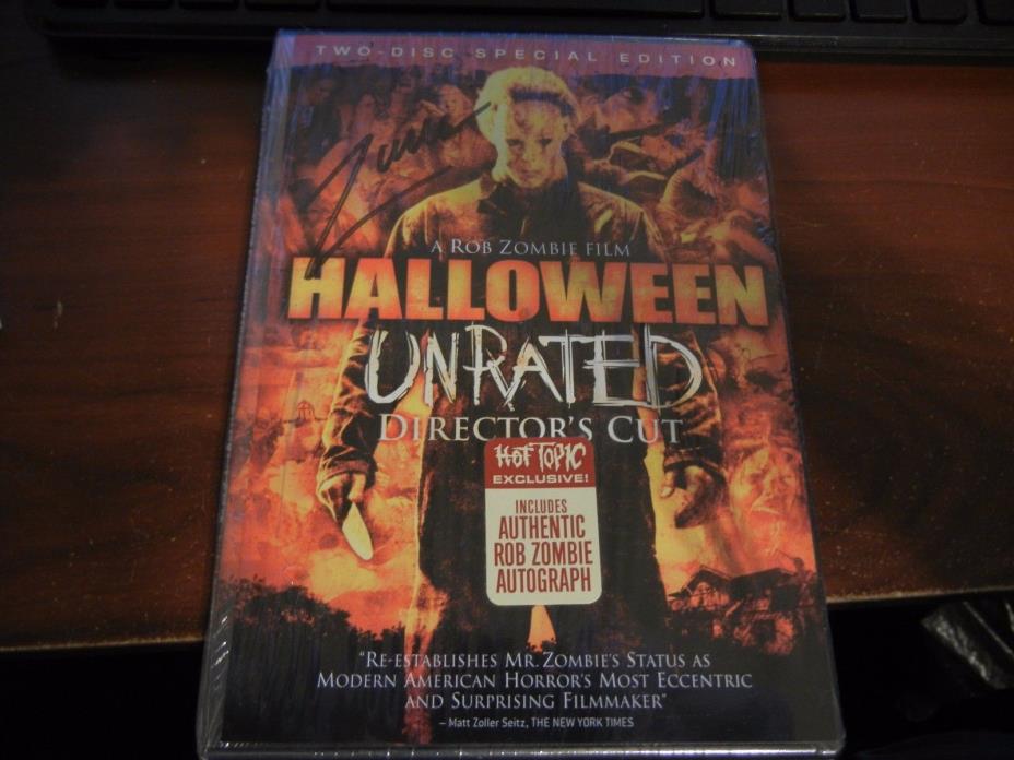 Rob Zombie Halloween DVD Ultra rare Hot Topic autograph signed sealed!