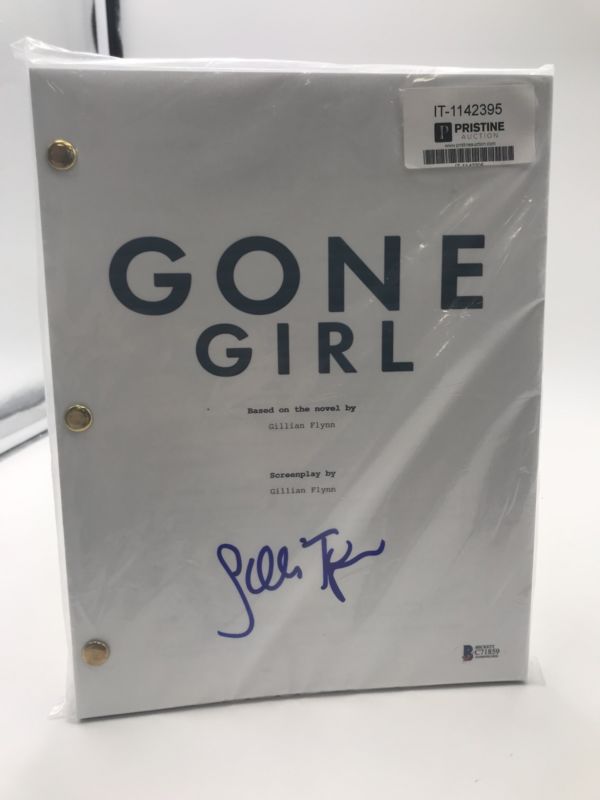 Signed By Gillian Flynn Gone Girl Movie Script - Beckett BGA Authenticated COA