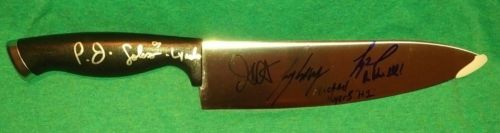 Halloween 4x Signed Knife COA John Carpenter Tony Moran Tyler Mane PJ Soles