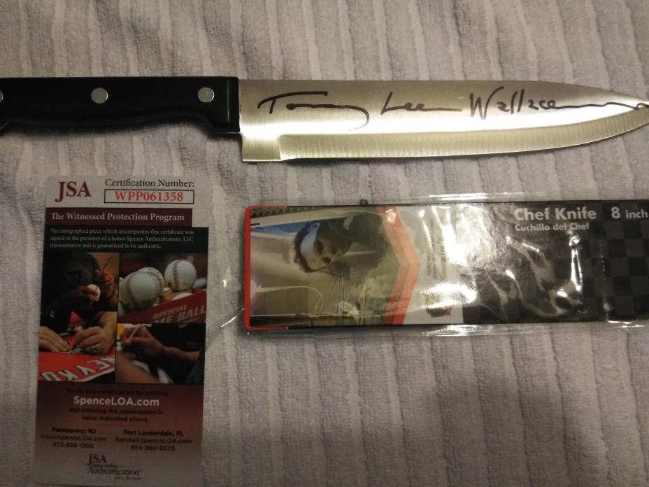 Tommy Lee Wallace Halloween Michael Myers Signed Butcher Knife JSA WPP061358