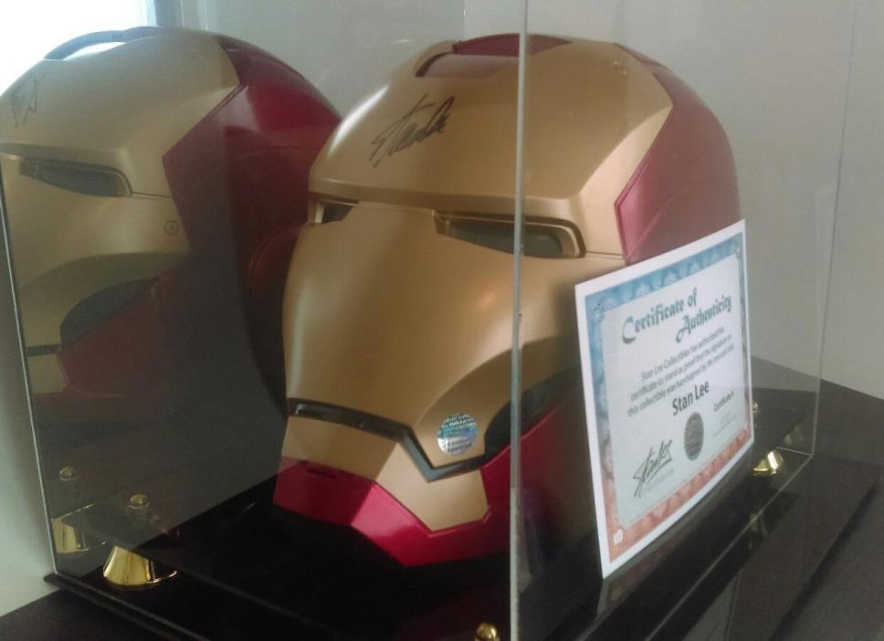 Stan Lee Signed Marvel Iron Man Legends Helmet Certified Authenticity w/ Case