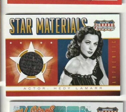 Hedy Lamarr 2015 Panini Americana Star Materials Swatch card #SM-HL