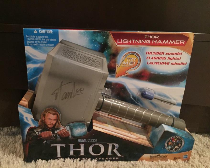 STAN LEE SIGNED MJOLNIR THOR'S HAMMER w/ WORKING LIGHTS AND SOUNDS AUTOGRAPH