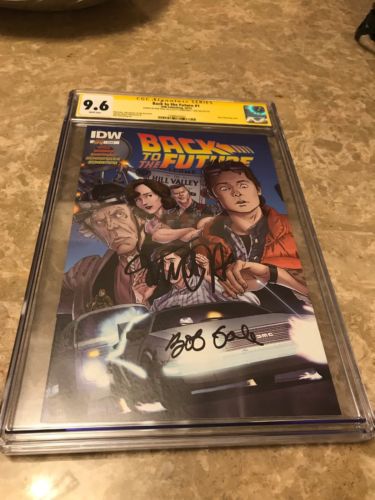 CGC 9.6 SS Back To The Future Signed By Bob Gale & Michael J. Fox BTTF