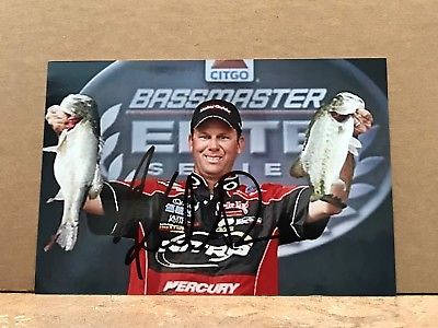 BASS FISHING KEVIN VAN DAM SIGNED 4X6 PHOTO 2001 BASSMASTERS WINNER  1A