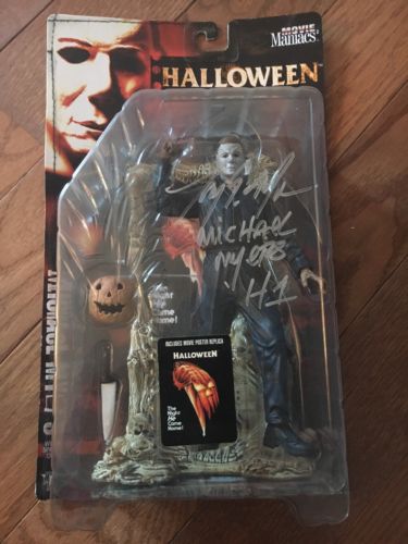 Michael Myers Movie Maniacs Action Figure Signed By Tony Moran