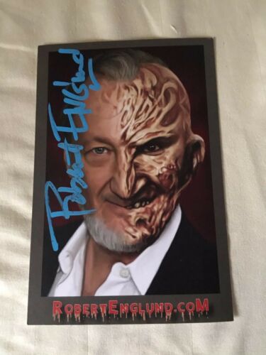 Robert Englund Autographed In Person 4x6 Postcard w/COA EXTREMELY RARE Blue Ink