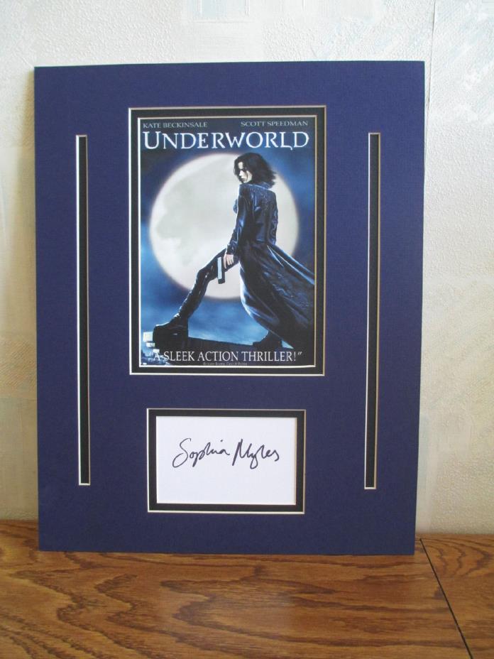 UnderWorld signed by Sophia Myles-Kate Beckinsale, Michael Sheen, Bill Nighy