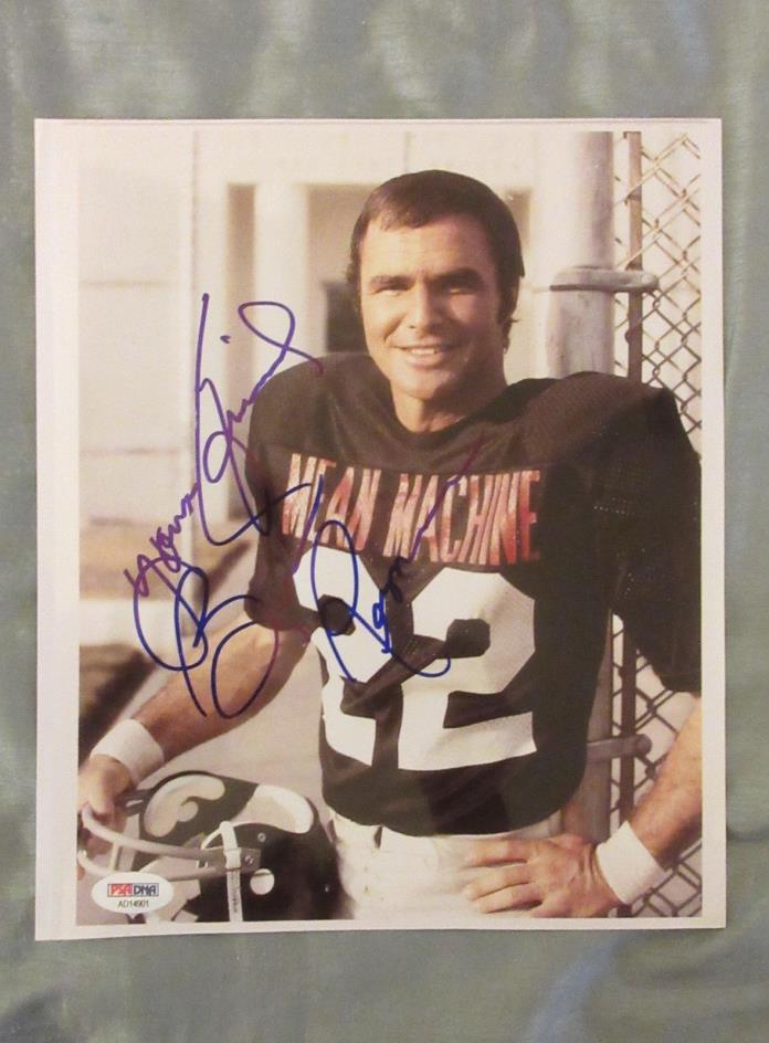 PSA DNA CERTIFIED GLOSSY 8X10 AUTOGRAPHED BURT REYNOLDS