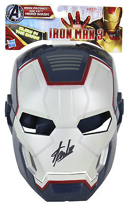 Stan Lee Marvel Signed Iron Man 3 Iron Patriot Arc FX Hero Mask PSA/DNA #W18373