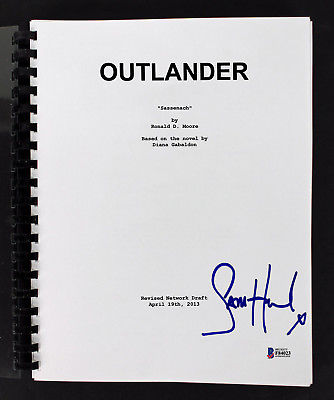 Sam Heughan Authentic Signed Outlander TV Pilot (Sassenach) Script  BAS #F84023