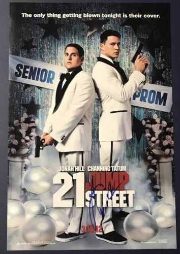 CHANNING TATUM HAND SIGNED 12x18 PHOTO 21 JUMP STREET MOVIE POSTER AUTHENTIC