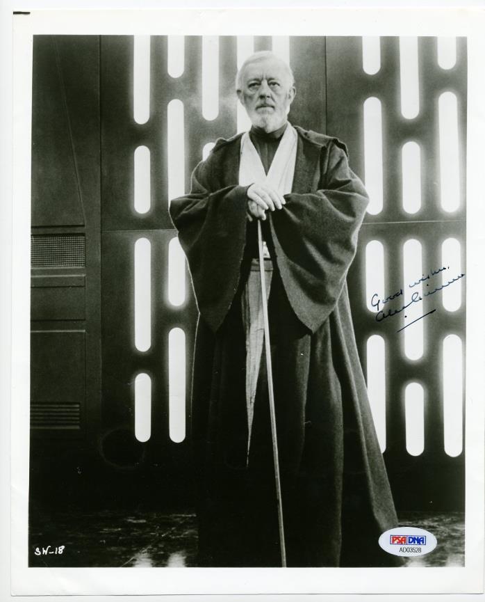 Alec Guinness PSA/DNA 8x10 autograph Star Wars signed Obi Wan photo